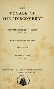 Front cover of The voyage of the 'Discovery' by Robert Falcon Scott