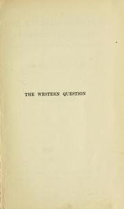 Front cover of The Western question in Greece and Turkey by Arnold J. Toynbee