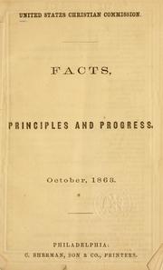 Front cover of Facts, principles and progress .. by United States Christian commission
