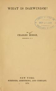 Front cover of What is Darwinism? by Christoph Ernst Luthardt