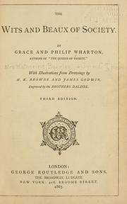 Front cover of The wits and beaux of society by Katherine Byerley Thomson