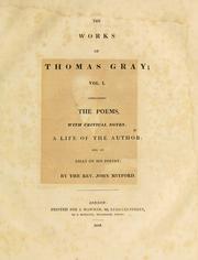 Cover of The works of Thomas Gray by Thomas Gray