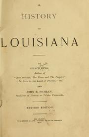 Cover of History of Louisiana by Grace Elizabeth King
