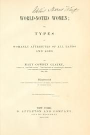 Front cover of World-noted women by Mary Cowden Clarke