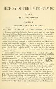 Front cover of History of the United States by Emerson David Fite