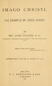 Cover of Imago Christi by James Stalker