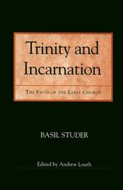 Cover of Trinity and Incarnation by Basil Studer