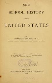 Cover of New school history of the United States by George Frederick Holmes