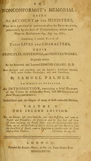 Front cover of The Nonconformist's memorial by Calamy, Edmund