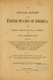 Cover of A popular history of the United States of America by John Clark Ridpath