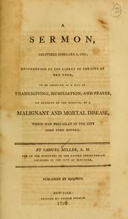 Cover of A sermon, delivered February 5, 1799 by Miller, Samuel