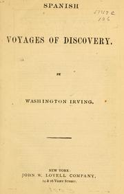 Cover of Voyages and discoveries of the companions of Columbus by Washington Irving