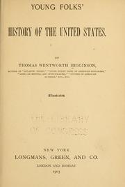 Front cover of Young folks' history of the United States by Thomas Wentworth Higginson