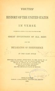 Front cover of Youth's history of the United States in verse by Josephine Throop
