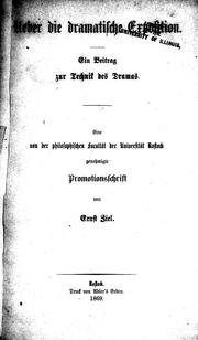 Front cover of Ueber die dramatische Exposition by Ernst Ziel
