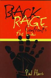 Front cover of Black rage confronts the law by Harris, Paul