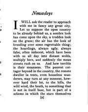 Cover of Nowadays by Lord Dunsany