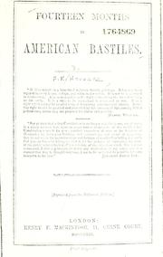 Front cover of Fourteen months in American bastiles by F. K. Howard