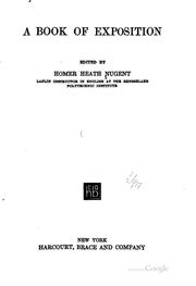 Front cover of A Book of Exposition by Homer Heath Nugent