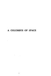 Front cover of Columbus of Space by Garrett Putman Serviss