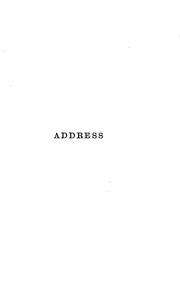Front cover of Address delivered before the British Association assembled at Belfast by John Tyndall