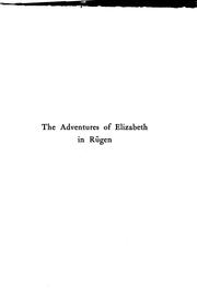Front cover of The Adventures of Elizabeth in Rügen by Elizabeth von Arnim