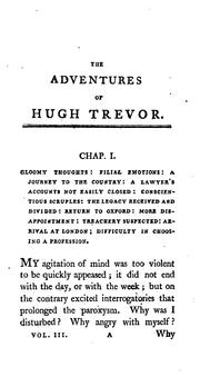 Front cover of The Adventures of Hugh Trevor by Thomas Holcroft