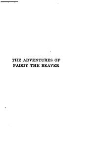 Cover of The adventures of Paddy Beaver by Thornton W. Burgess