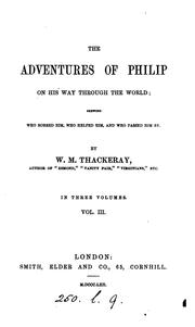 Front cover of The adventures of Philip on his way through the world by William Makepeace Thackeray