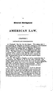 Front cover of A general abridgment and digest of American law by Dane, Nathan