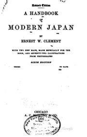 Front cover of A handbook of modern Japan by Ernest W. Clement