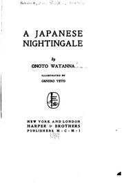 Front cover of A Japanese nightingale by Watanna, Onoto