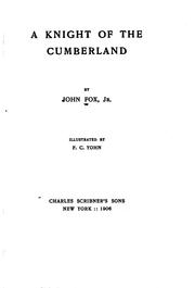 Front cover of A knight of the Cumberland by John Fox Jr.