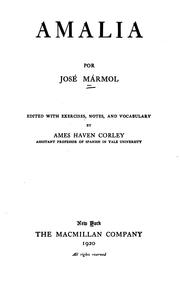 Cover of Amalia by José Mármol