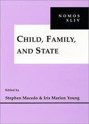 Front cover of Child, family, and state by Stephen Macedo