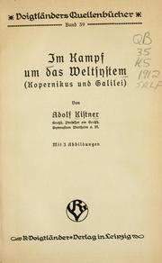 Front cover of Im Kampf um das Weltsystem by Adolf Kistner