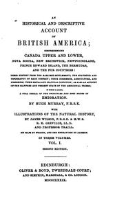 Front cover of An historical and descriptive account of British America by Murray, Hugh