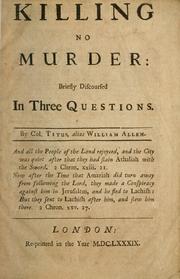 Front cover of Killing no murder by Edward Sexby