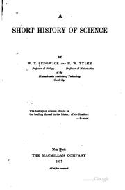 Cover of A short history of science by William Thompson Sedgwick