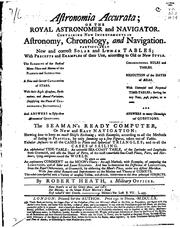 Cover of Astronomia accurata by Heath, Robert