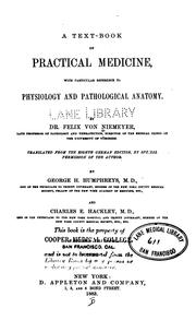 Front cover of A text-book of practical medicine by Felix von Niemeyer