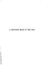 Front cover of A thousand miles up the Nile by Edwards, Amelia Ann Blanford