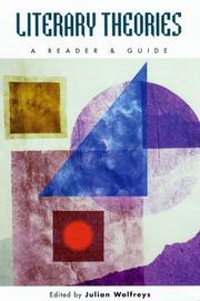Front cover of Literary theories by Julian Wolfreys
