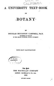 Front cover of A university text-book of botany by Campbell, Douglas Houghton