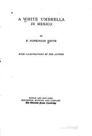 Cover of A white umbrella in Mexico by Francis Hopkinson Smith