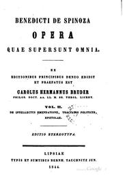 Cover of Opera by Benedictus de Spinoza