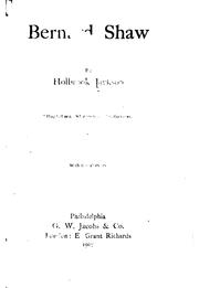 Cover of Bernard Shaw by Holbrook Jackson