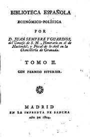 Front cover of Biblioteca española ecónomico-política by Juan Sempere y Guarinos