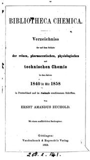 Front cover of Bibliotheca chemica by Ernst Amandus Zuchold
