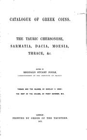 Front cover of Catalogue of Greek coins by British Museum